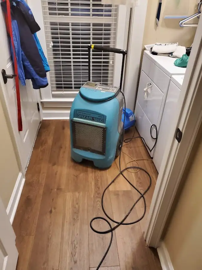 Commercial dehumidifier deployed for Flood Damage Cleanup in Beebe